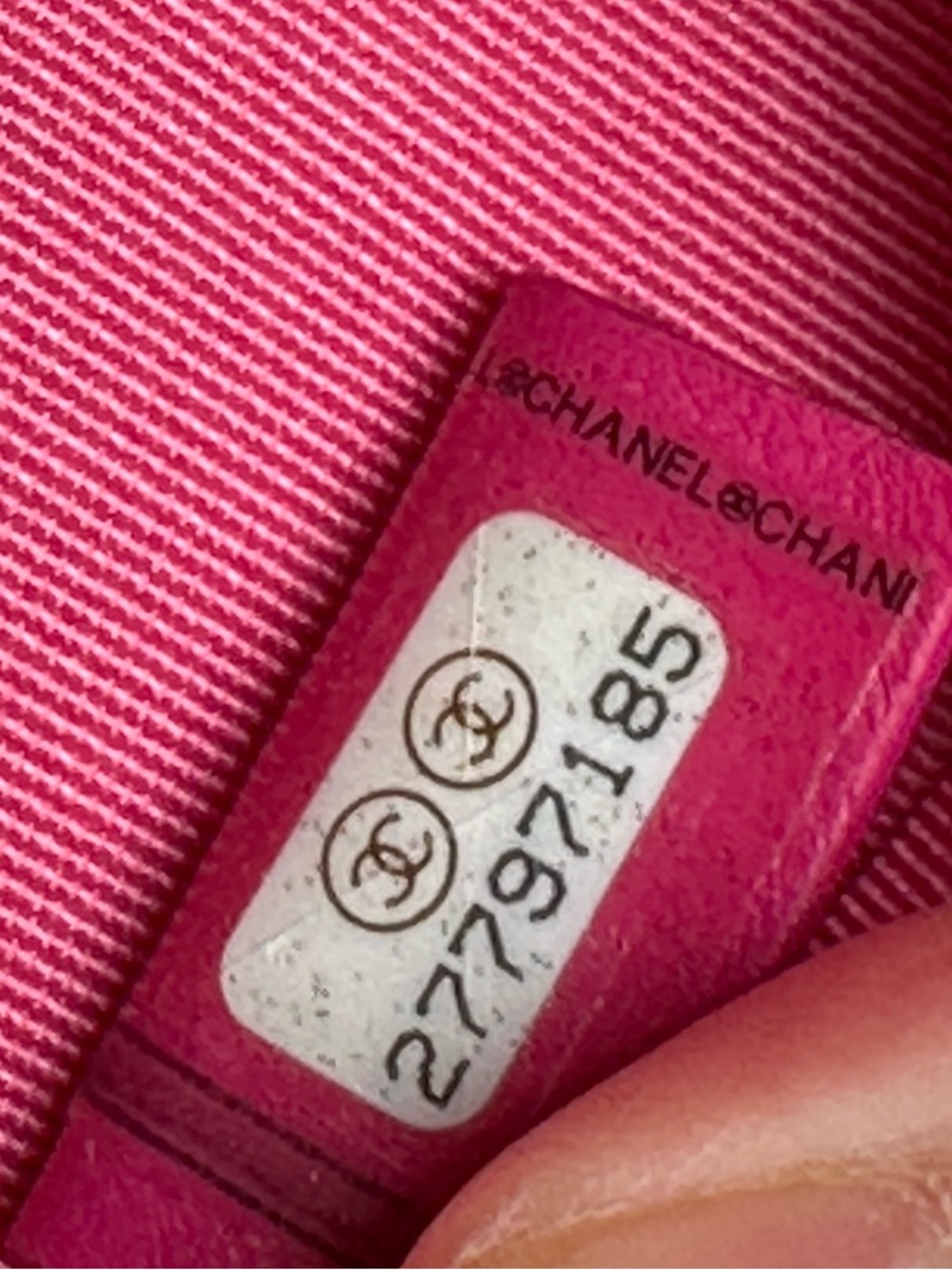 CHANEL Matelassé Round Tweed Chain Shoulder Chain Bag Pink CC Logo - Picture 9 of 12